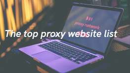 The top proxy website list