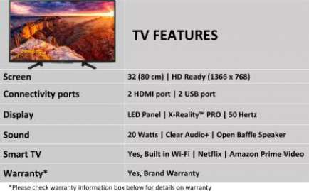 BRAVIA KDL-32W6103 32 inch LED HD-Ready TV