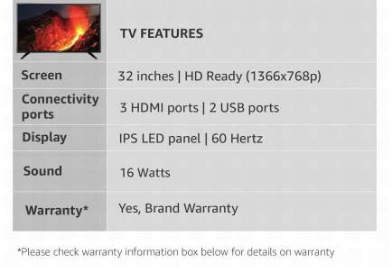 VIERA TH-32F204DX 32 inch LED HD-Ready TV