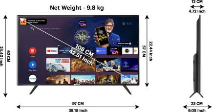 43UHDX7XPRO 4K LED 43 Inch (109 cm) | Smart TV