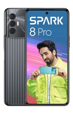 Spark 8 Pro 4 GB RAM 64 GB Storage Black