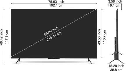 JSW86ASUHDFF4K LED 86 Inch (218 cm) | Smart TV