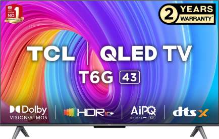 43T6G 4K QLED 43 Inch (109 cm) | Smart TV
