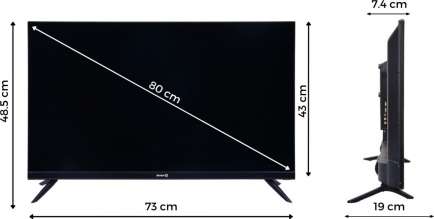Frameless IN32-FSPRO HD ready LED 32 Inch (81 cm) | Smart TV