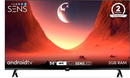 Pikaso SENS50WASUHD 4K LED 50 Inch (127 cm) | Smart TV