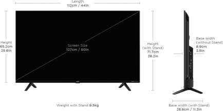 H Pro Series AR50GR2851UDPRO 4K LED 50 inch (127 cm) | Smart TV