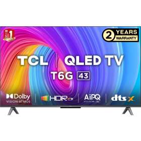 TCL 43T6G 4K QLED 43 Inch (109 cm) | Smart TV