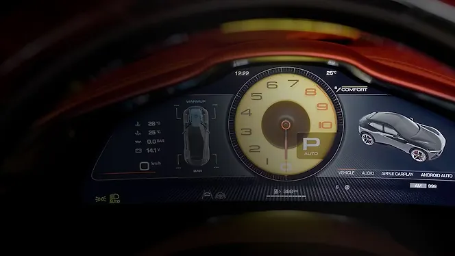 Ferrari Purosangue SUV Instrument Cluster