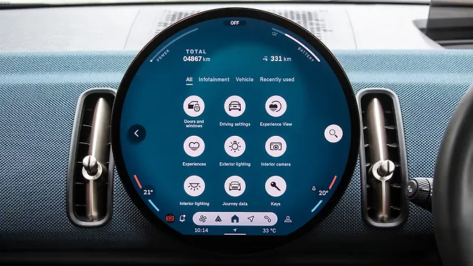 MINI Countryman Electric Infotainment System