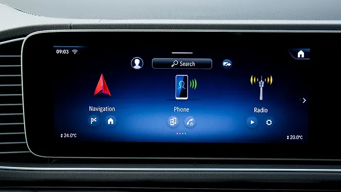 Mercedes-Benz GLS Facelift Infotainment System
