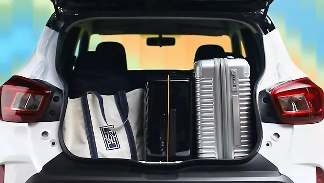 Renault Kwid Facelift Bootspace