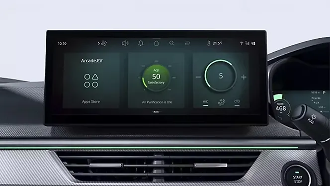 Tata Curvv EV Infotainment System