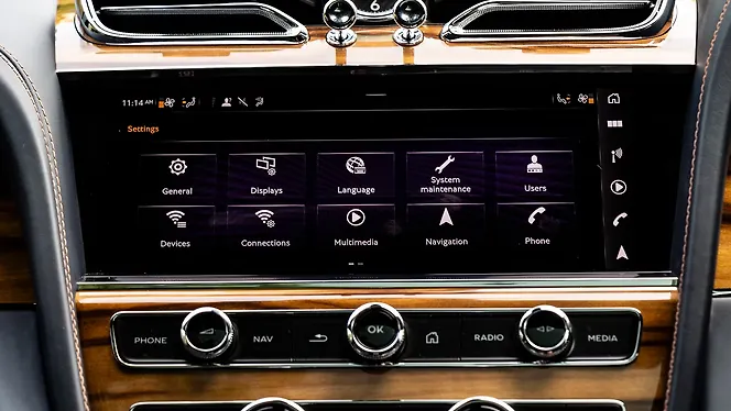Bentley Bentayga Infotainment System