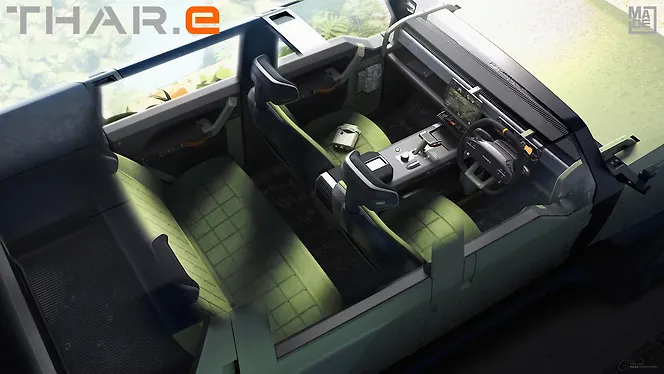 Mahindra Thar.e Dashboard