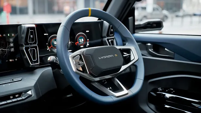 Mahindra Vision S Compact SUV Steering Wheel