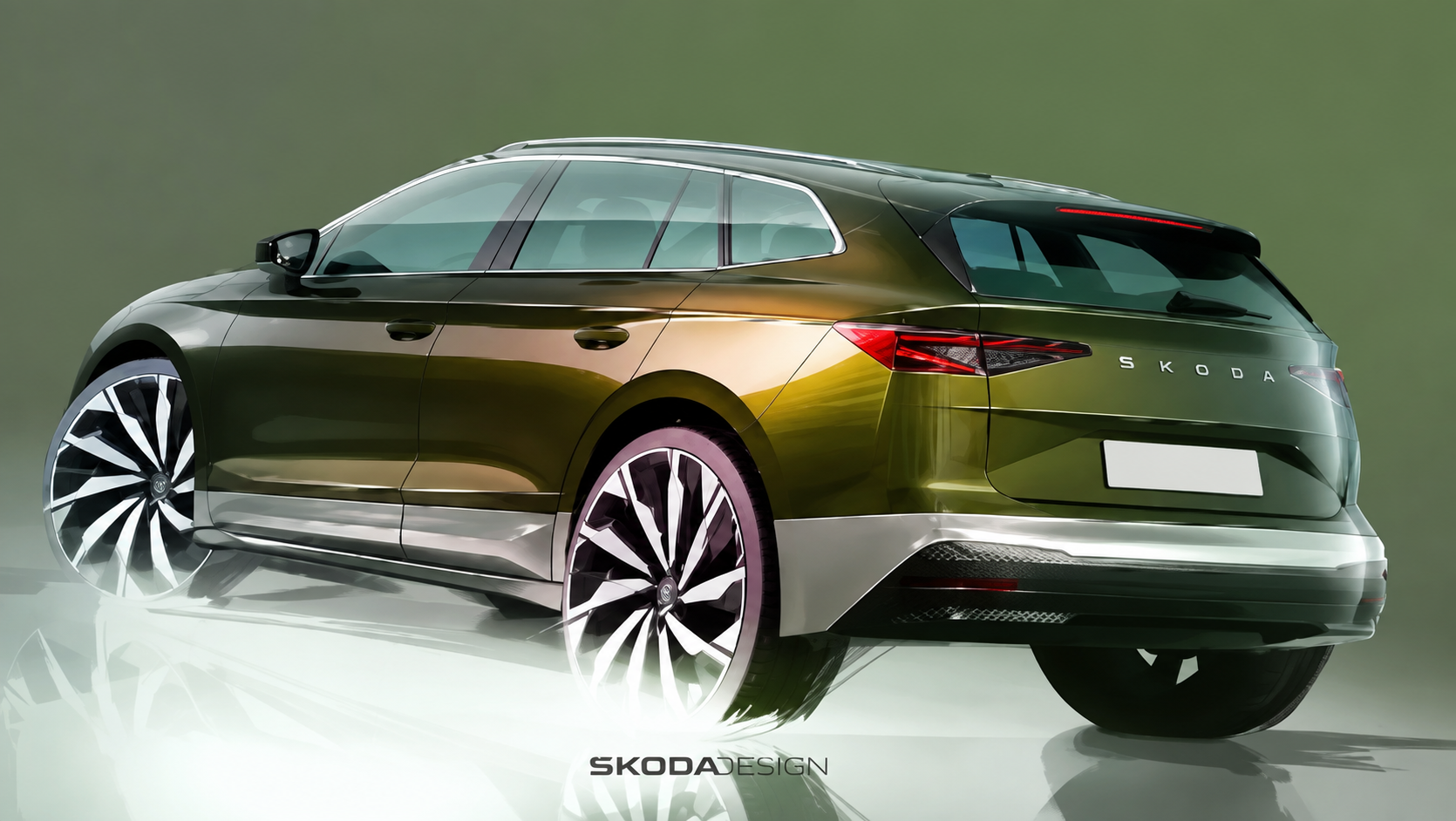 Skoda Enyaq Left Rear Three Quarter
