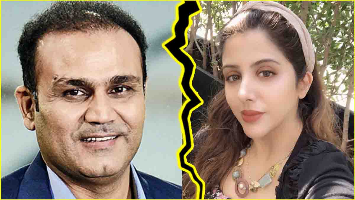 Virendra Sehwag and Aarti Ahlawat