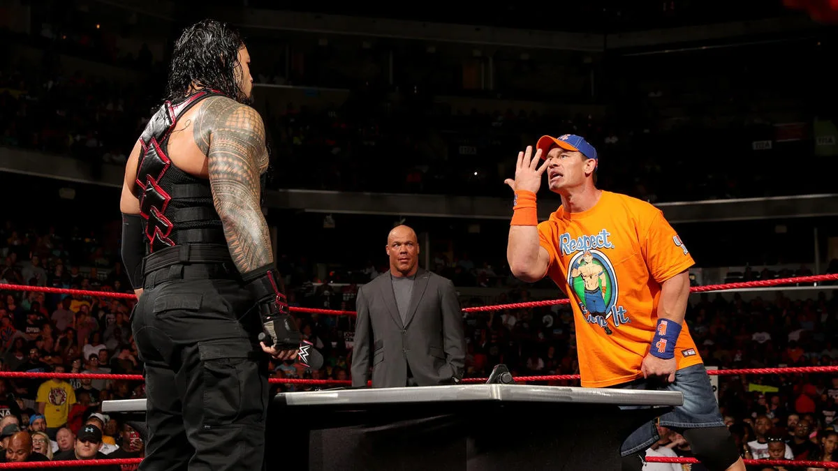 John Cena Roman Reigns John Cena Roman Reigns