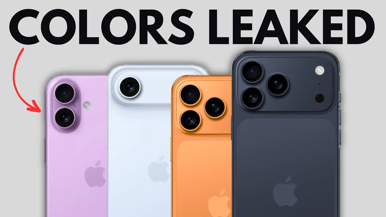 Apple IPhone 17 Colours 3