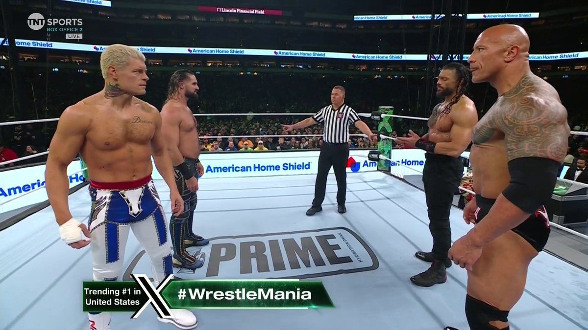 Roman Reigns Cody Rhodes Seth Rollins Roman Reigns Cody Rhodes Seth Rollins