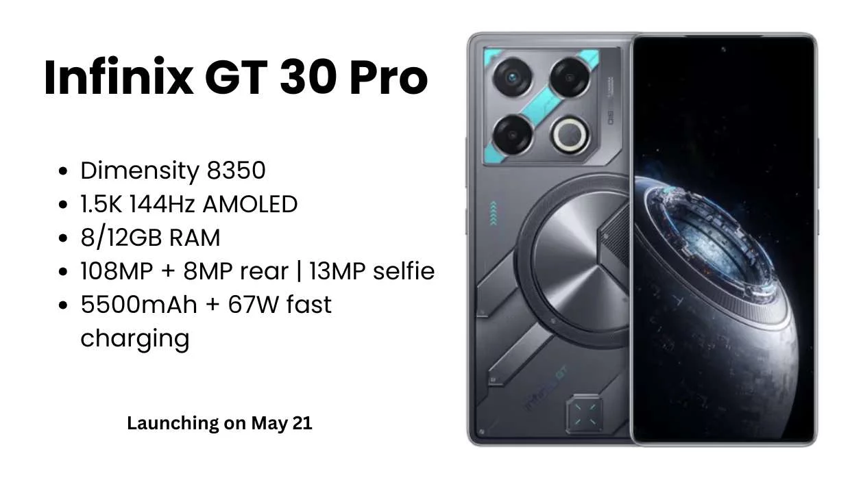 Infinix GT 30 Pro Infinix GT 30 Pro