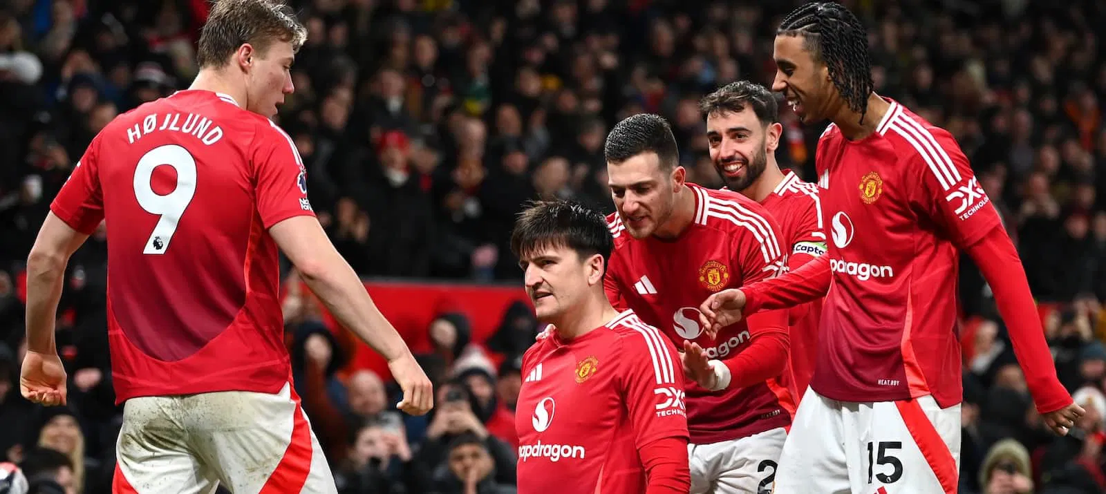 Maguire Dalot Fernandes Yoro Manchester United Fc V Ipswich Town Fc Premier League