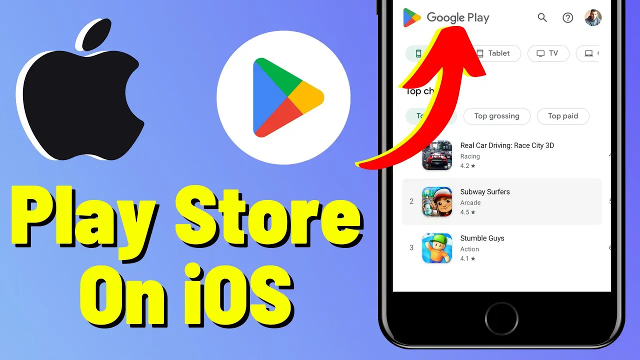 Apple iPhone access on Google Play Store Apple iPhone access on Google Play Store