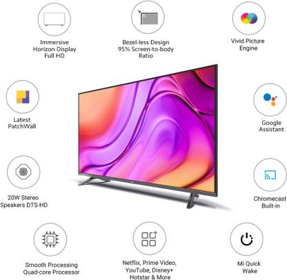 Mi TV 4A Horizon Full HD LED 43 Inch (109 cm) | Smart TV