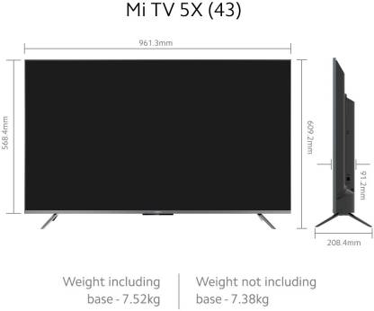 Mi TV 5X 4K LED 43 Inch (109 cm) | Smart TV