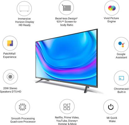 Mi TV 4A Horizon HD ready LED 32 Inch (81 cm) | Smart TV