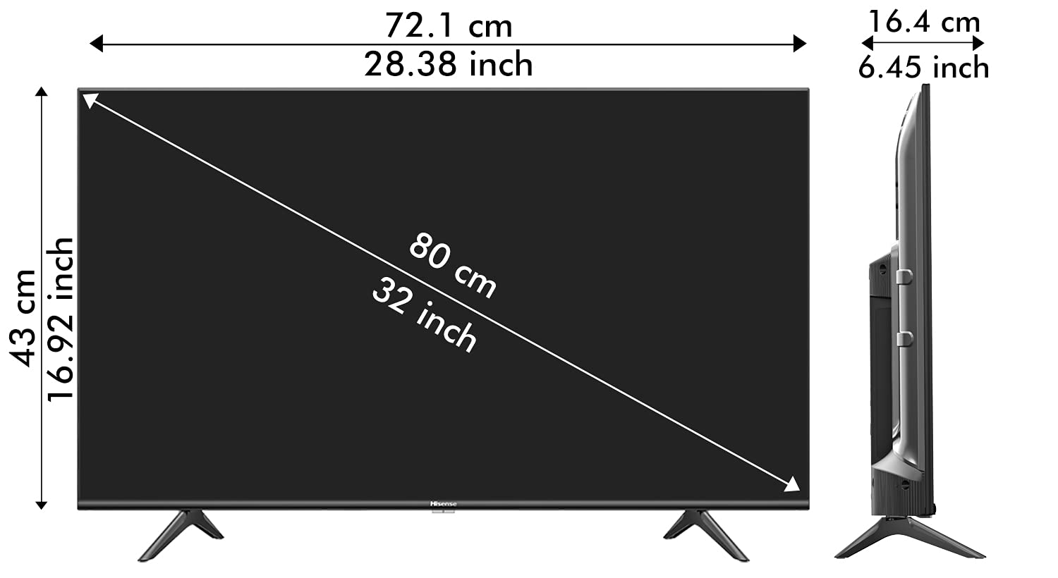 32A4G HD ready LED 32 Inch (81 cm) | Smart TV