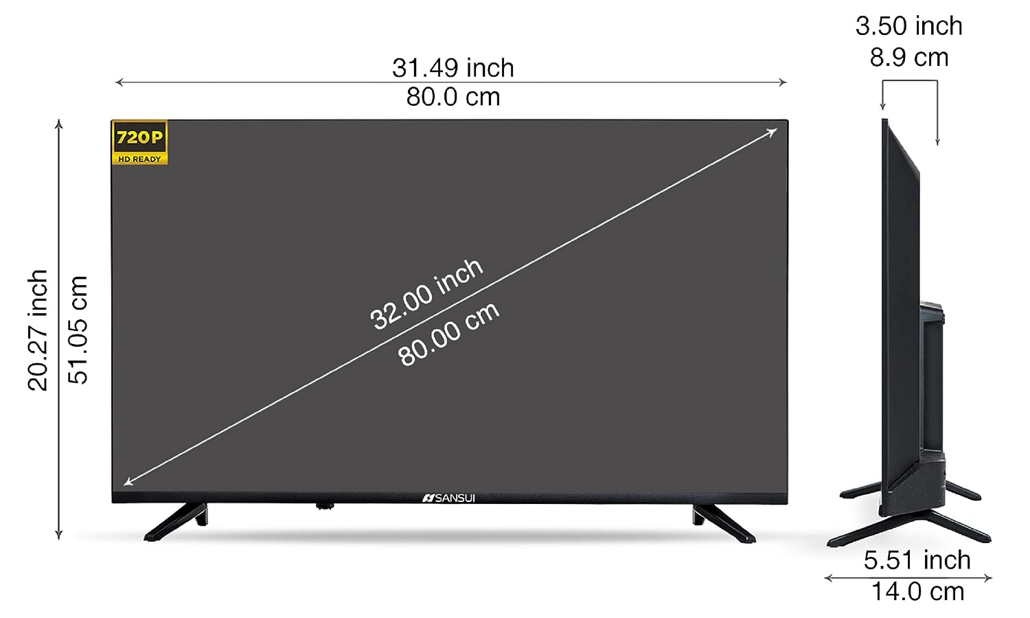 JSW32ASHD HD ready LED 32 Inch (81 cm) | Smart TV