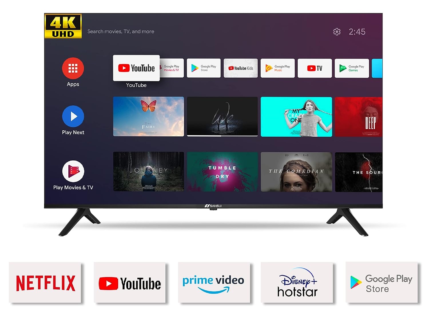JSW55ASUHD 4K LED 55 Inch (140 cm) | Smart TV