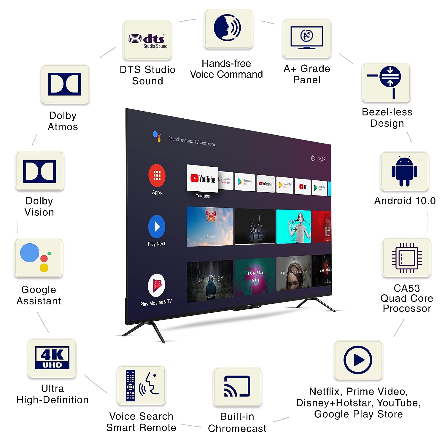 JSW55ASUHD 4K LED 55 Inch (140 cm) | Smart TV