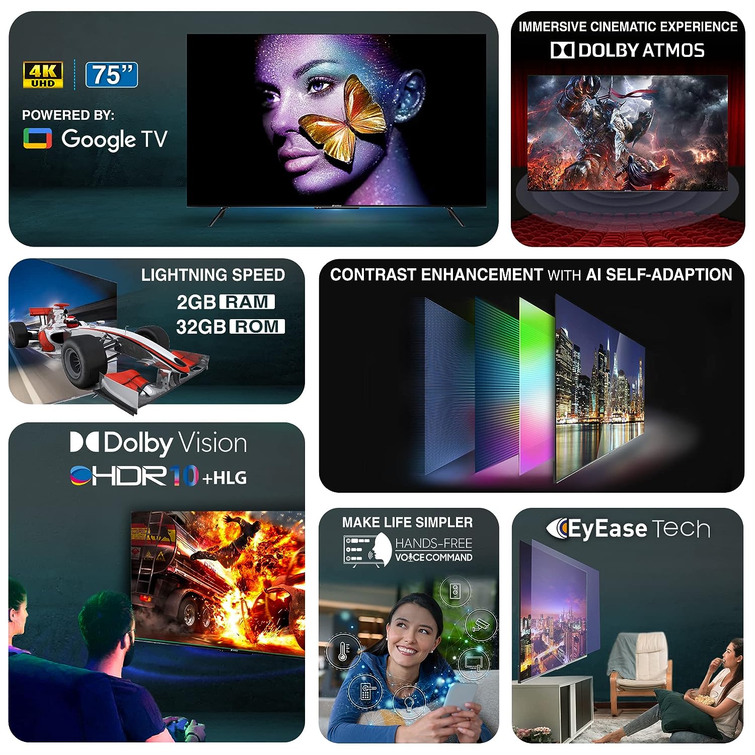 JSW55ASUHD 4K LED 55 Inch (140 cm) | Smart TV
