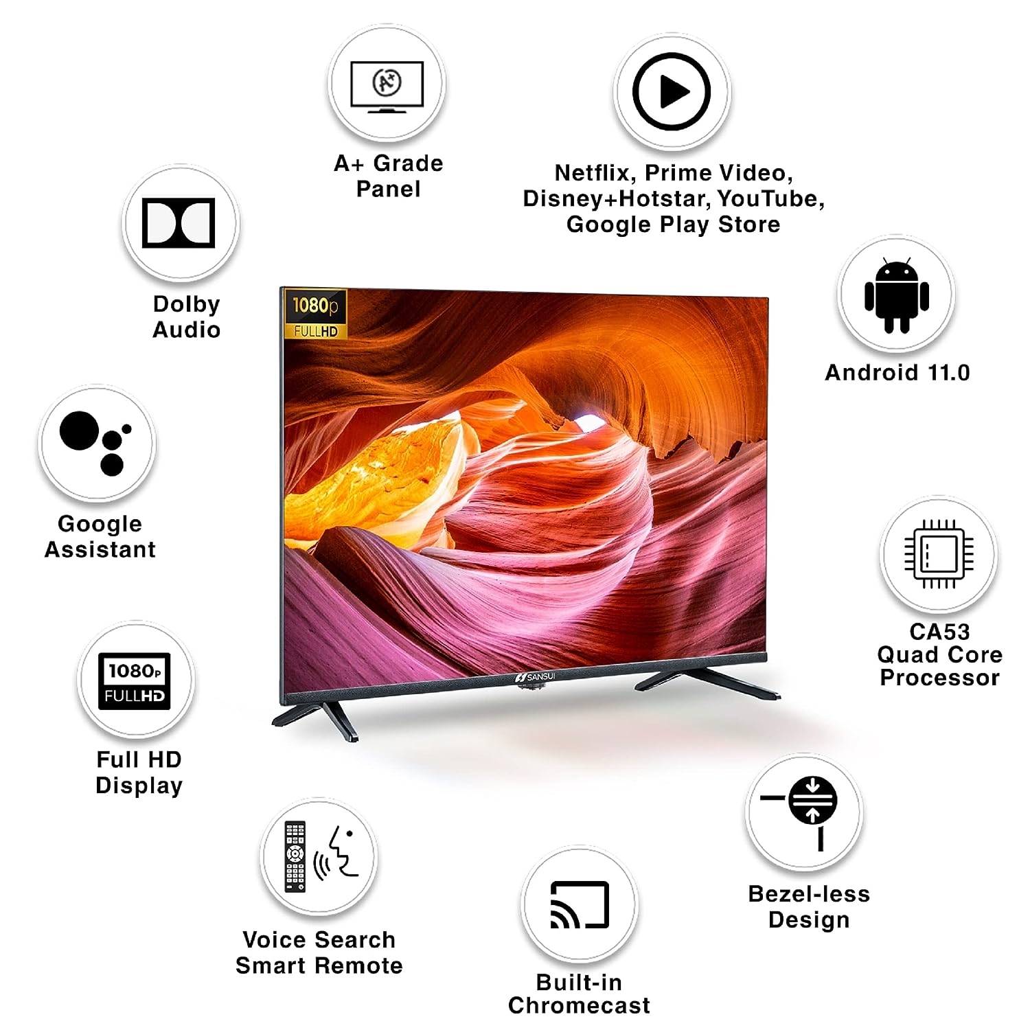 JSW43ASFHD Full HD LED 43 Inch (109 cm) | Smart TV