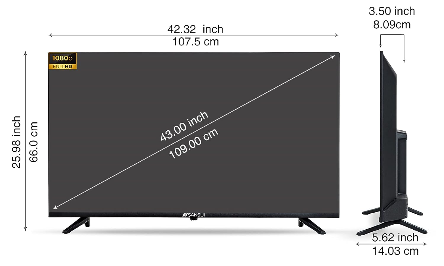 JSW43ASFHD Full HD LED 43 Inch (109 cm) | Smart TV