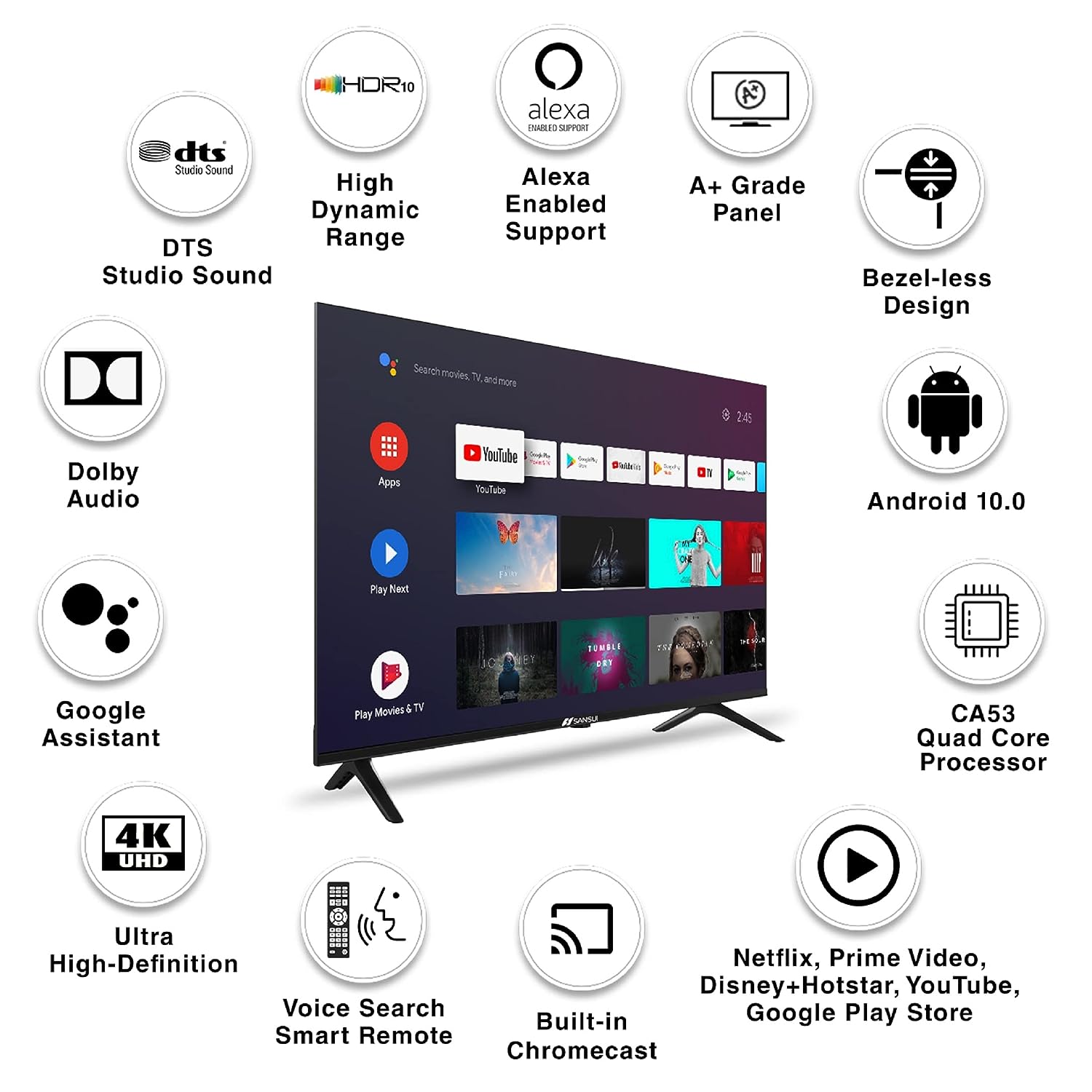 JSW50ASUHD 4K LED 50 Inch (127 cm) | Smart TV