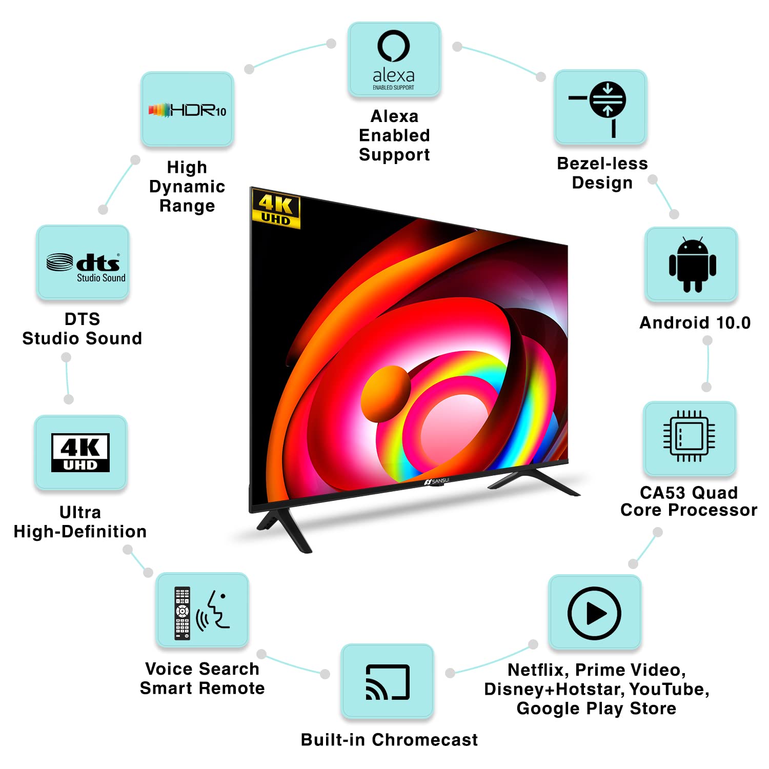 JSW50ASUHD 4K LED 50 Inch (127 cm) | Smart TV