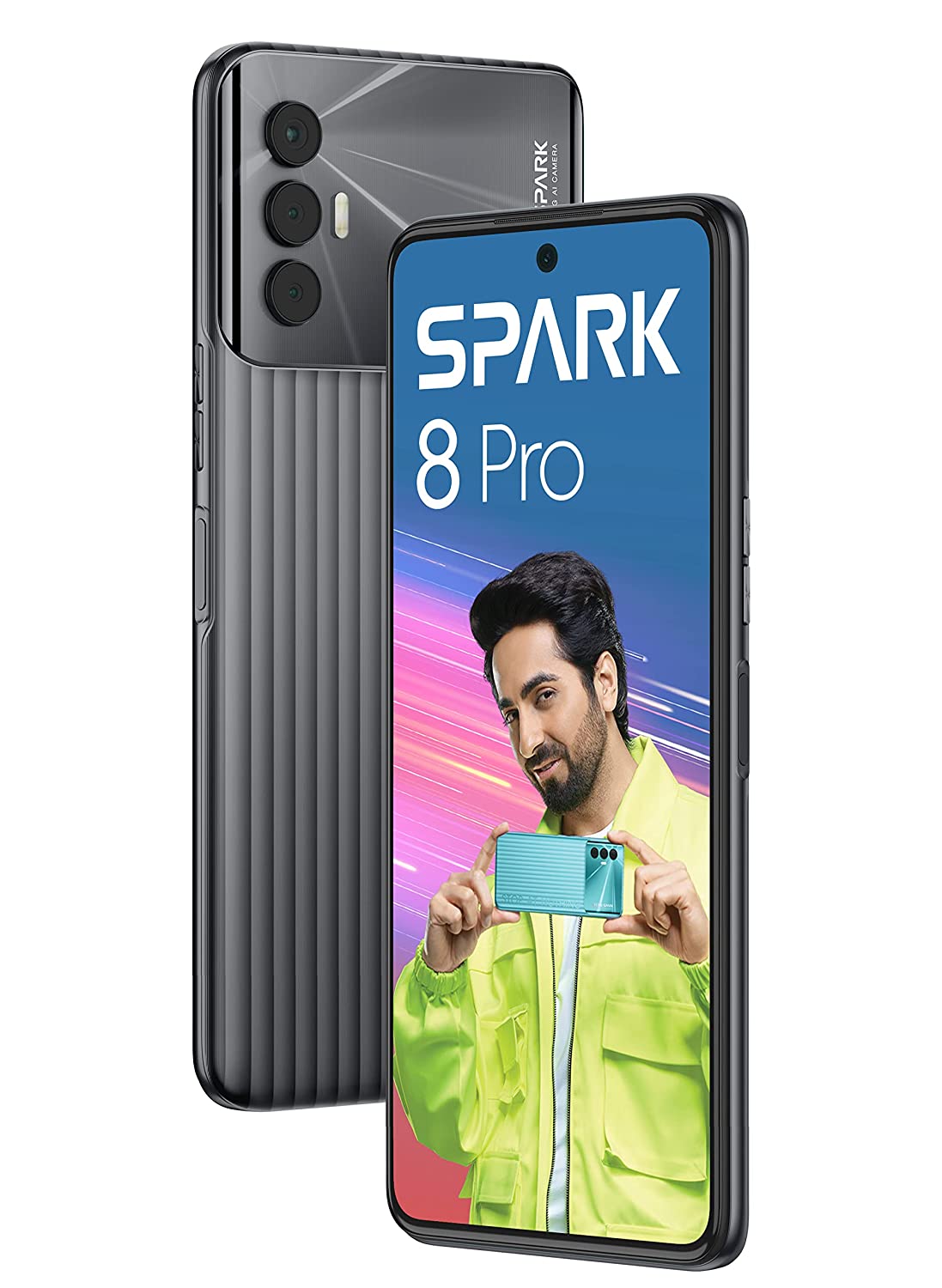 Spark 8 Pro 4 GB RAM 64 GB Storage Black