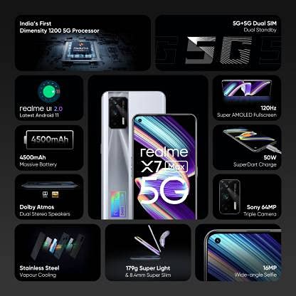 X7 Max 8 GB RAM 128 GB Storage Silver
