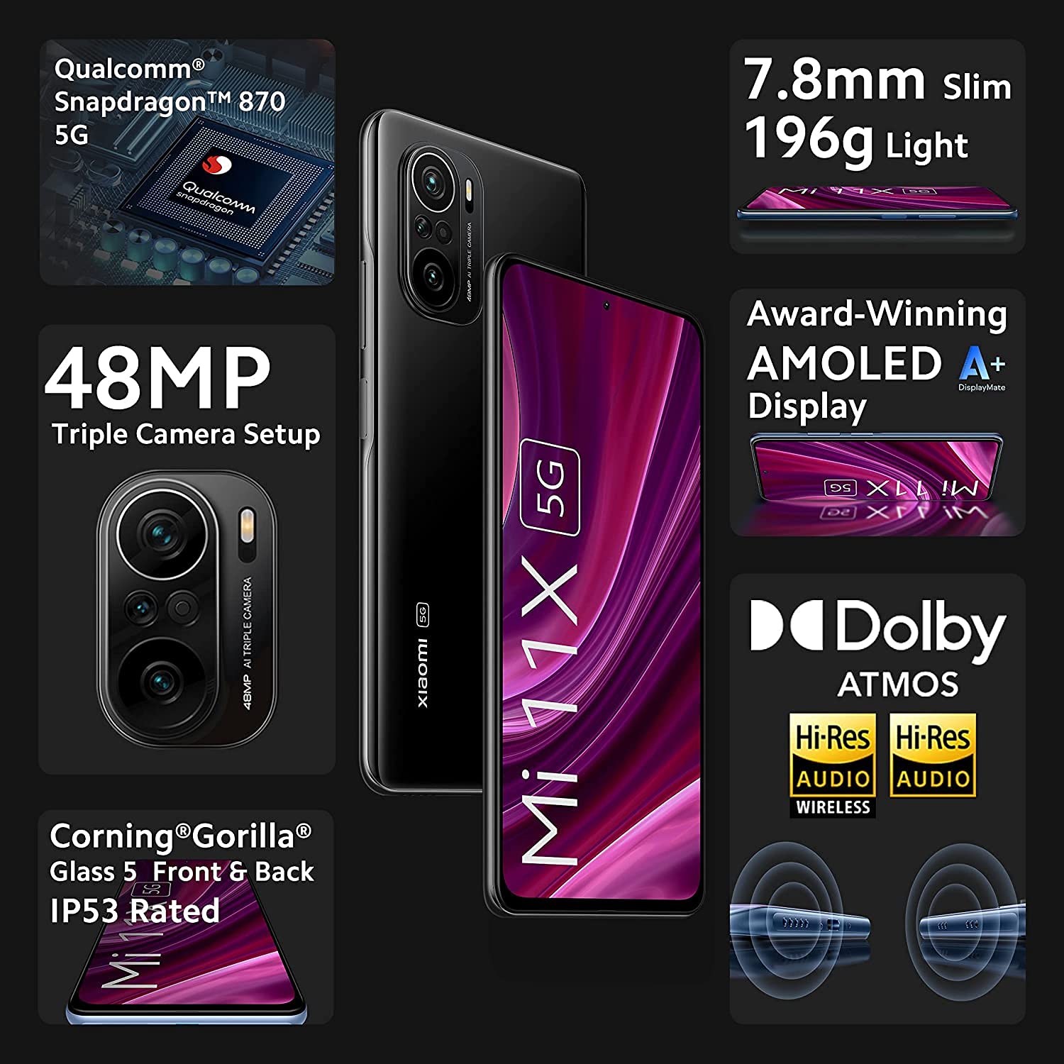 Mi 11X 6 GB RAM 128 GB Storage Black