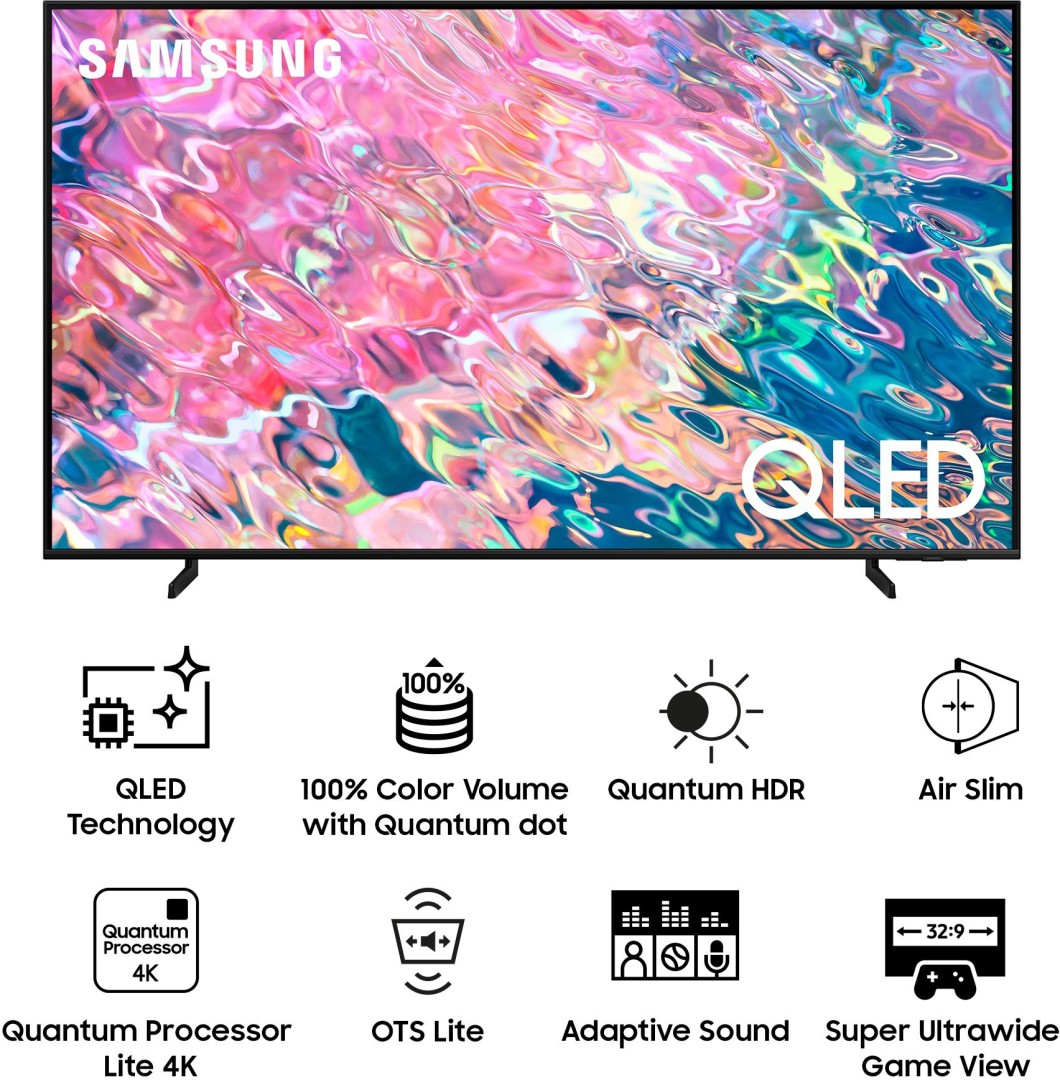 QA50Q60BAK 4K QLED 50 Inch (127 cm) | Smart TV