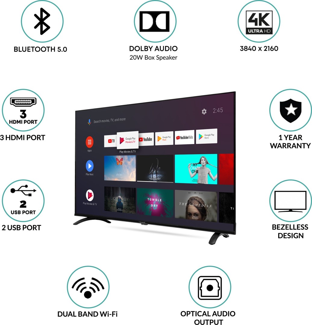 CREL065UOA024601 4K LED 65 Inch (165 cm) | Smart TV