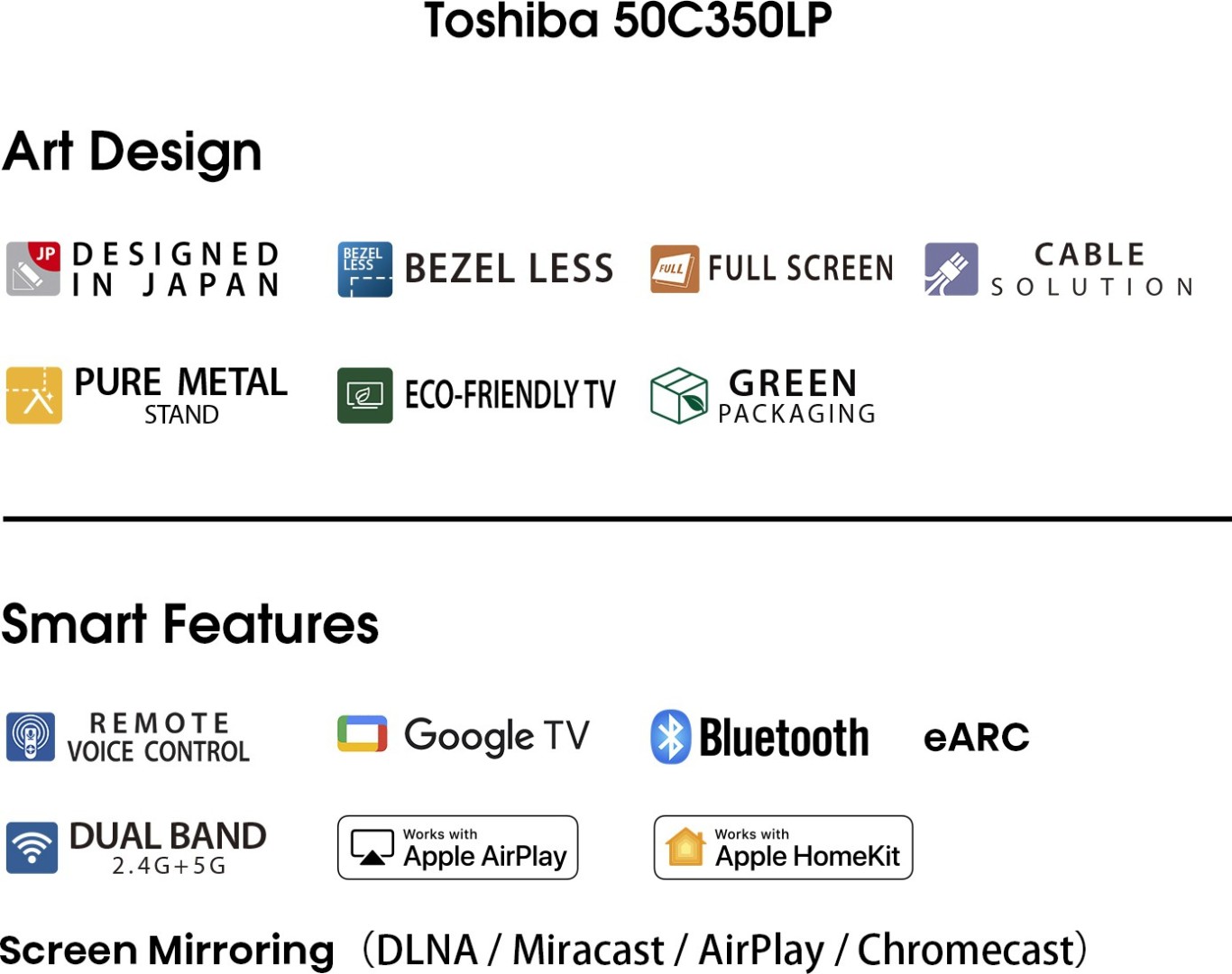 50C350LP 4K LED 50 Inch (127 cm) | Smart TV