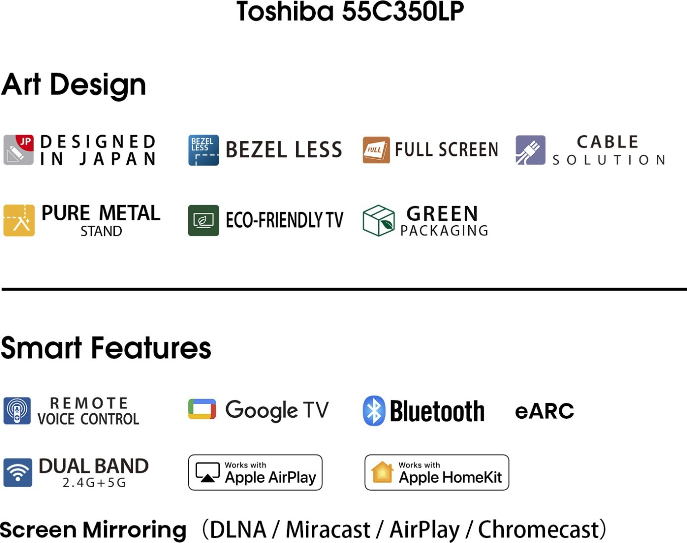 55C350LP 4K LED 55 Inch (140 cm) | Smart TV