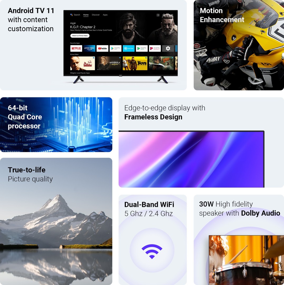 I Series AR55AR2851UDFL 4K LED 55 Inch (140 cm) | Smart TV