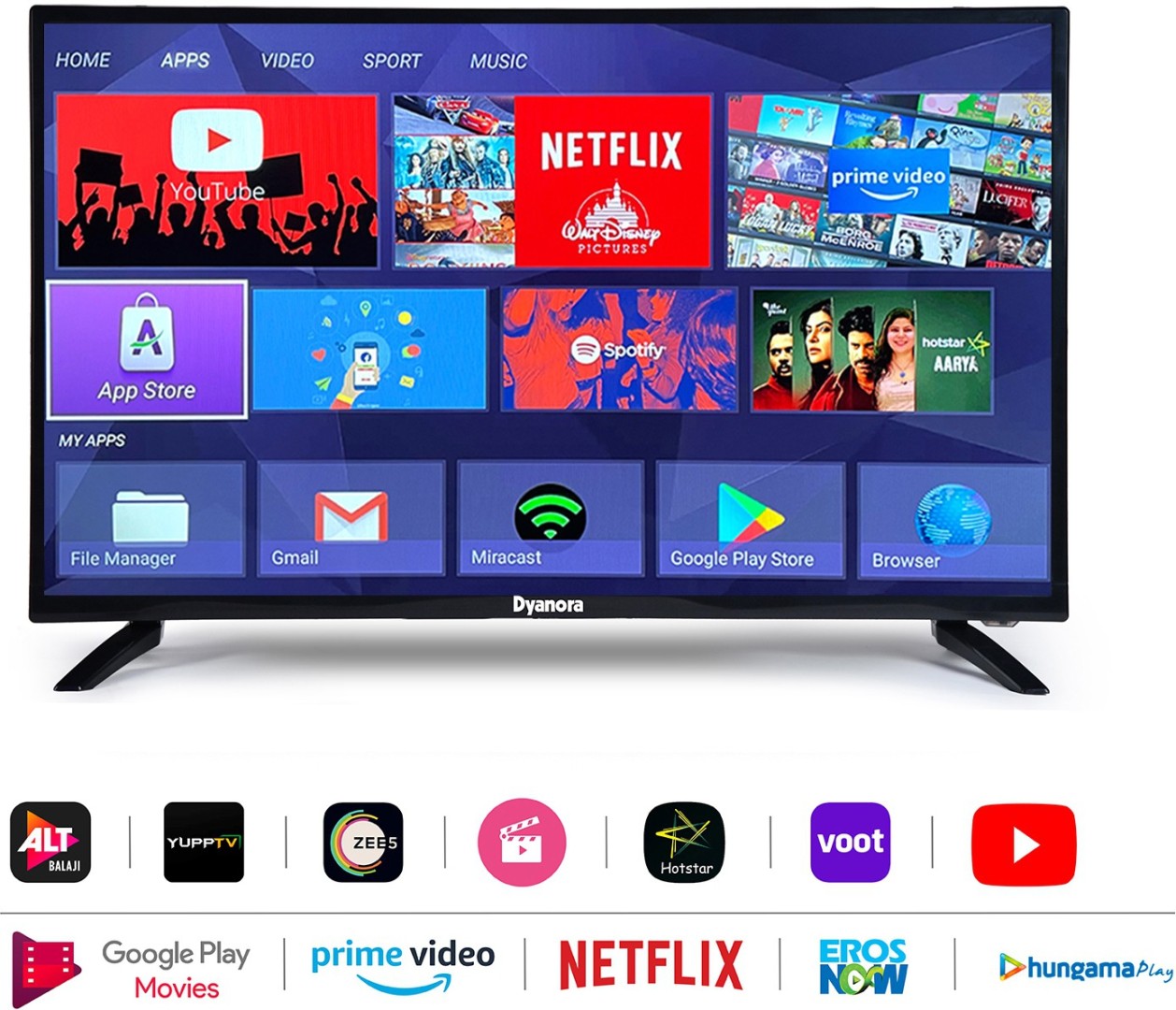 DY-LD32H0S HD ready LED 32 Inch (81 cm) | Smart TV