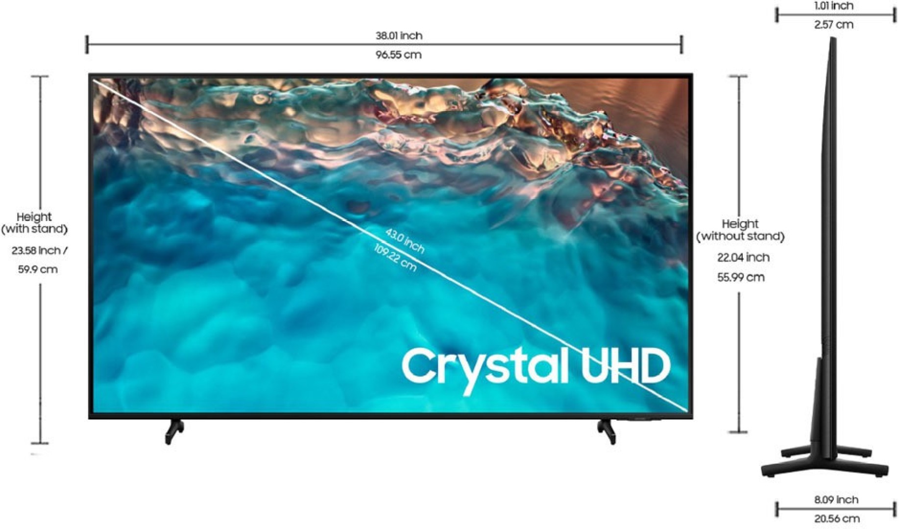 UA43BU8000K 4K LED 43 Inch (109 cm) | Smart TV