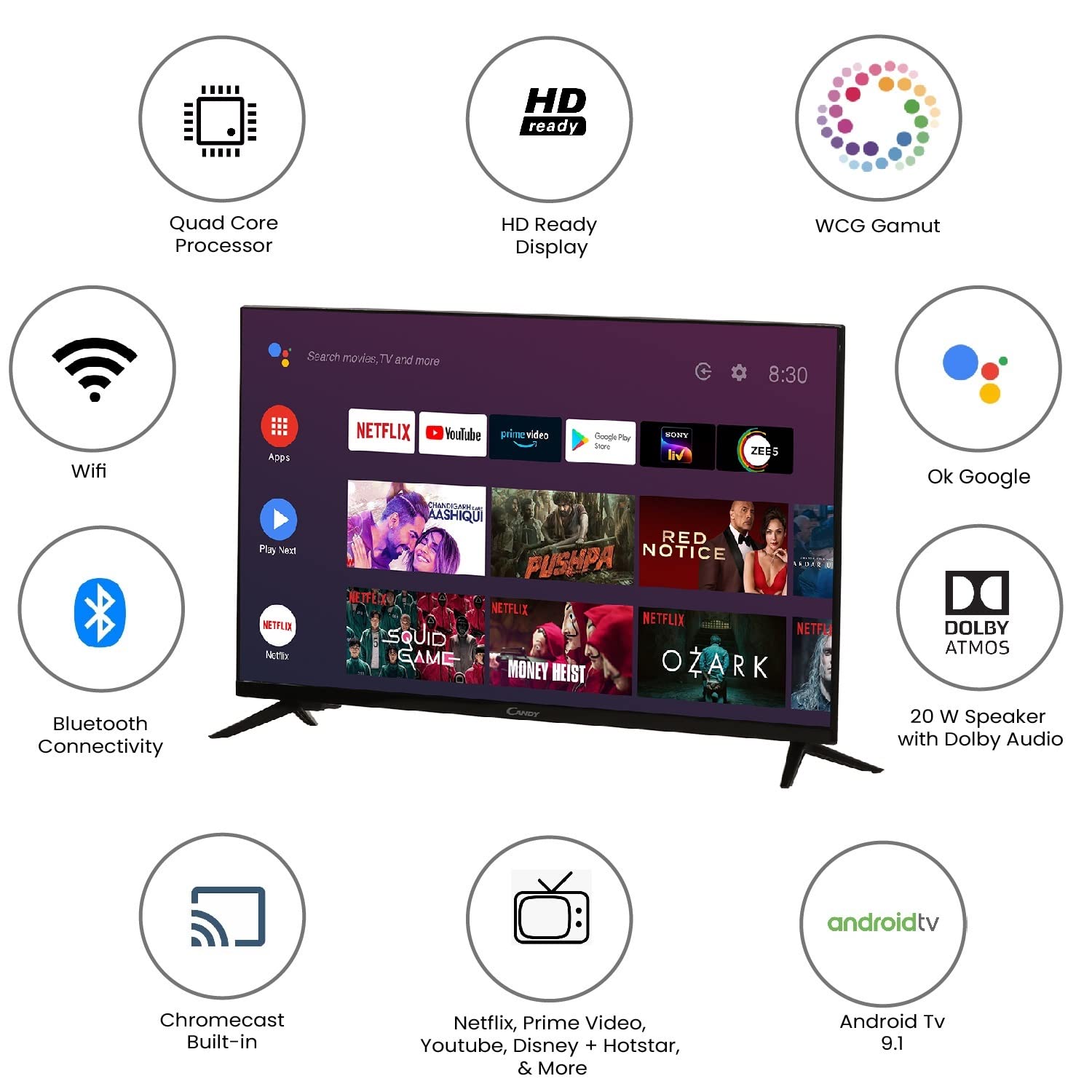 C32KA66 HD ready LED 32 Inch (81 cm) | Smart TV